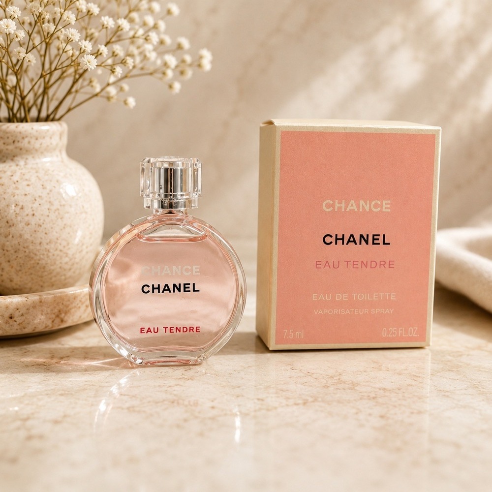 Chanel Chance Eau Tendre Eau De Toilette Mini Travel Splash 7.5 mL